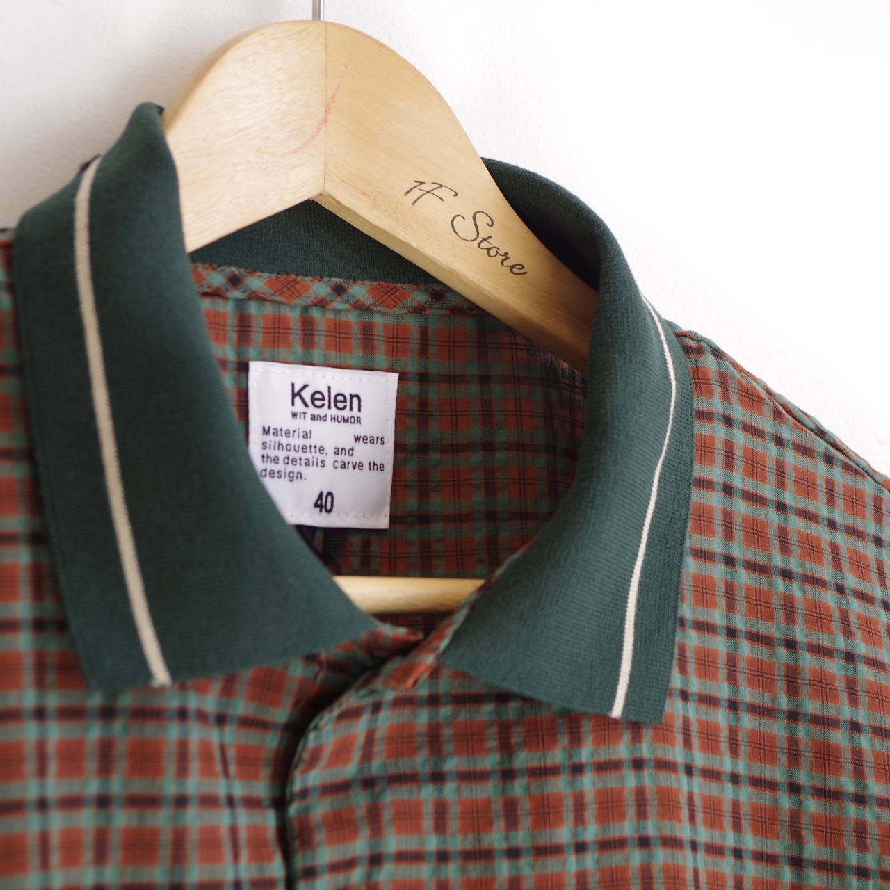 kelen  KNIT COLLAR CHECK POLO "JAFAR"