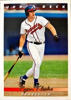 MLBカード 93UPPERDECK Ryan Klesko #376 BRAVES