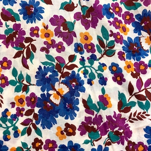 VINTAGE 40’s flower butterfly print dress
