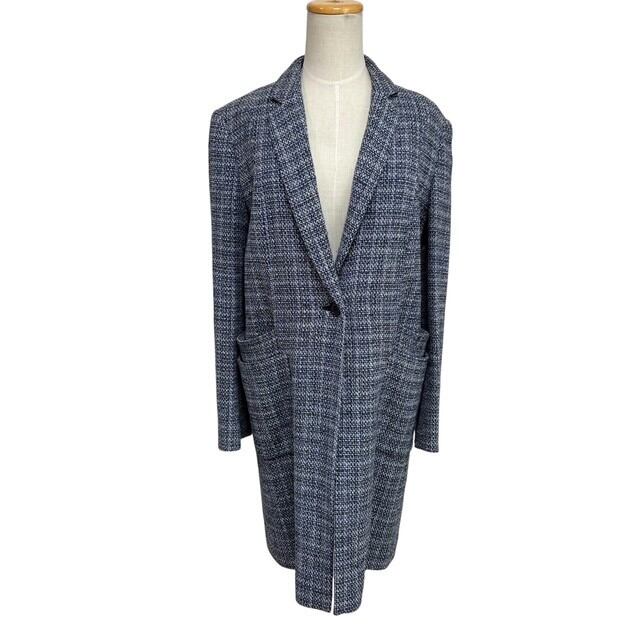 中古 ポールスミス Paul Smith チェスターコート コットンジャケット クリーニング済み レディース 大きいサイズ 42