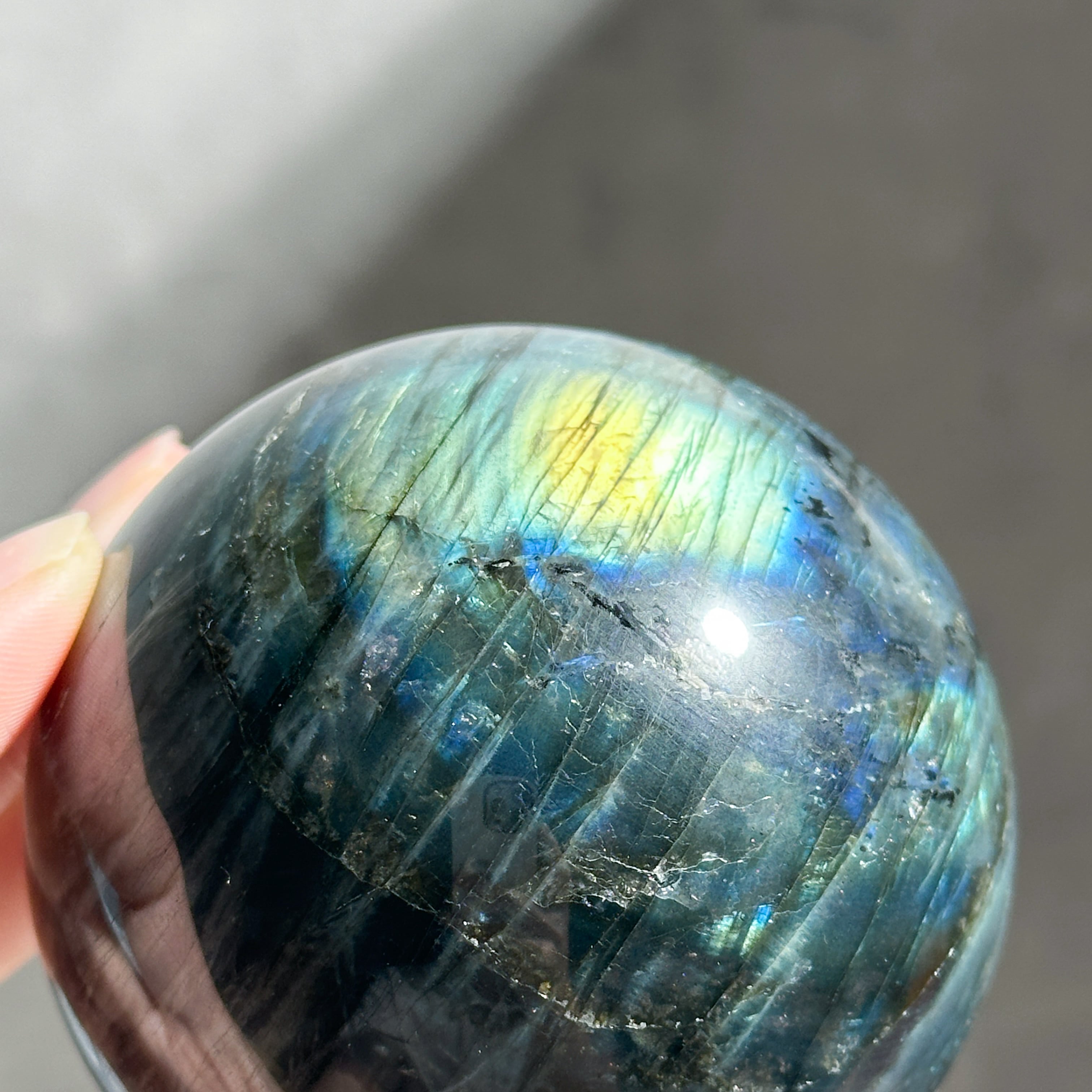 Bigラブラドライト スフィア 81◇ Labradorite ◇天然石・鉱物