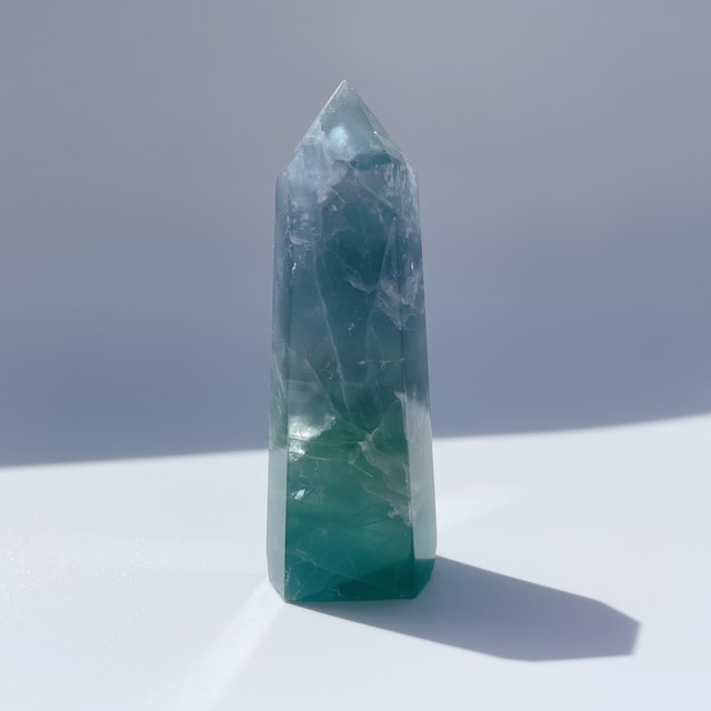 グリーンフローライト タワー型84◇Fluorite◇天然石・鉱物・パワーストーン