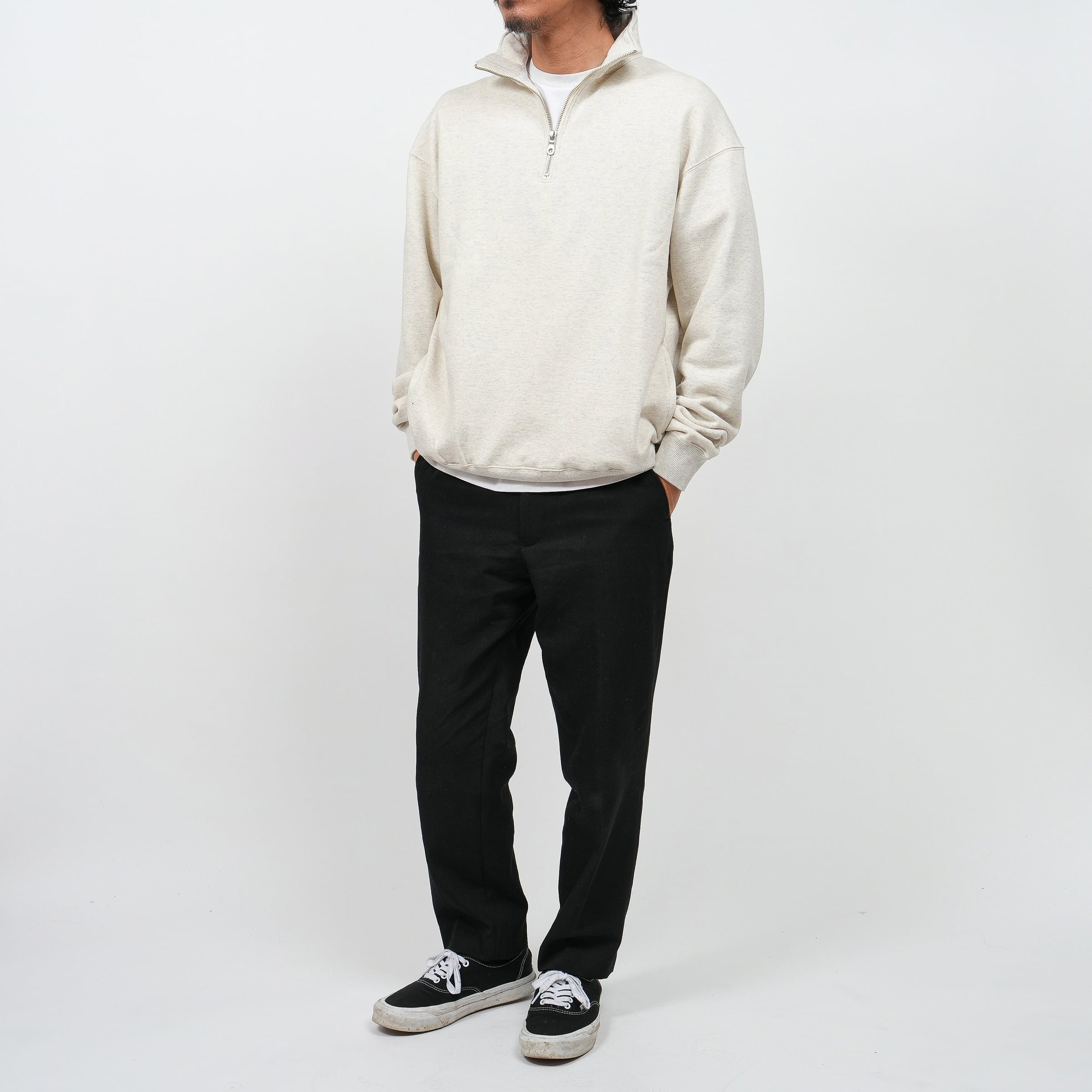 OVY Half Zip French Terry Relax P/O