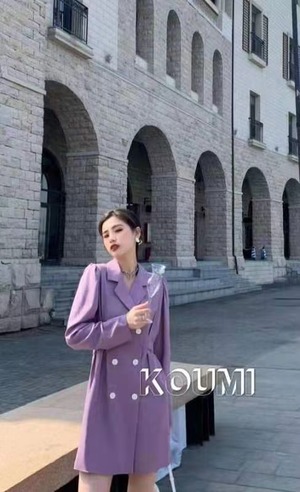 ワンピース風　ダブルジャケット　AJ42441-605　