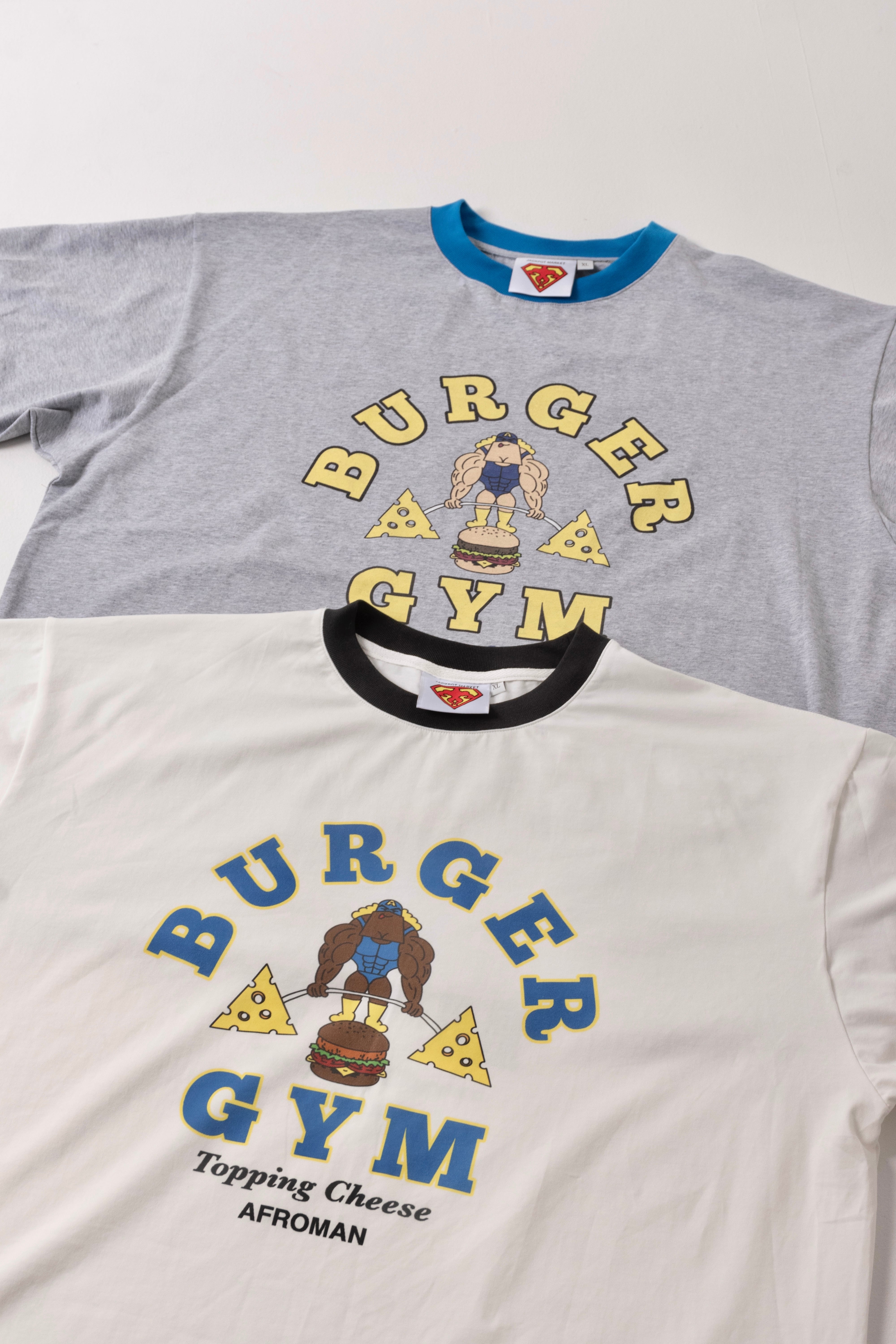 バーガージムリンガーTシャツ グレー | JACKPOT MARKET