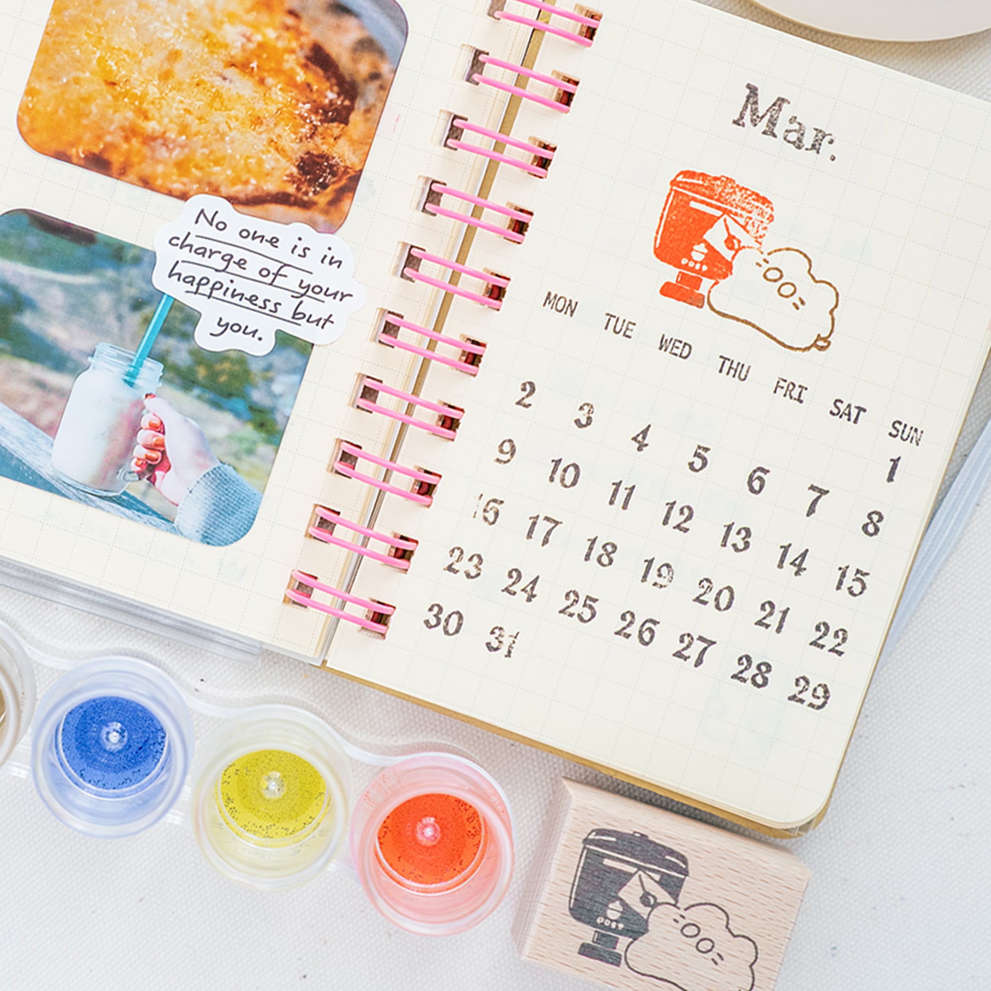 お手紙を出すねこ | はんこ