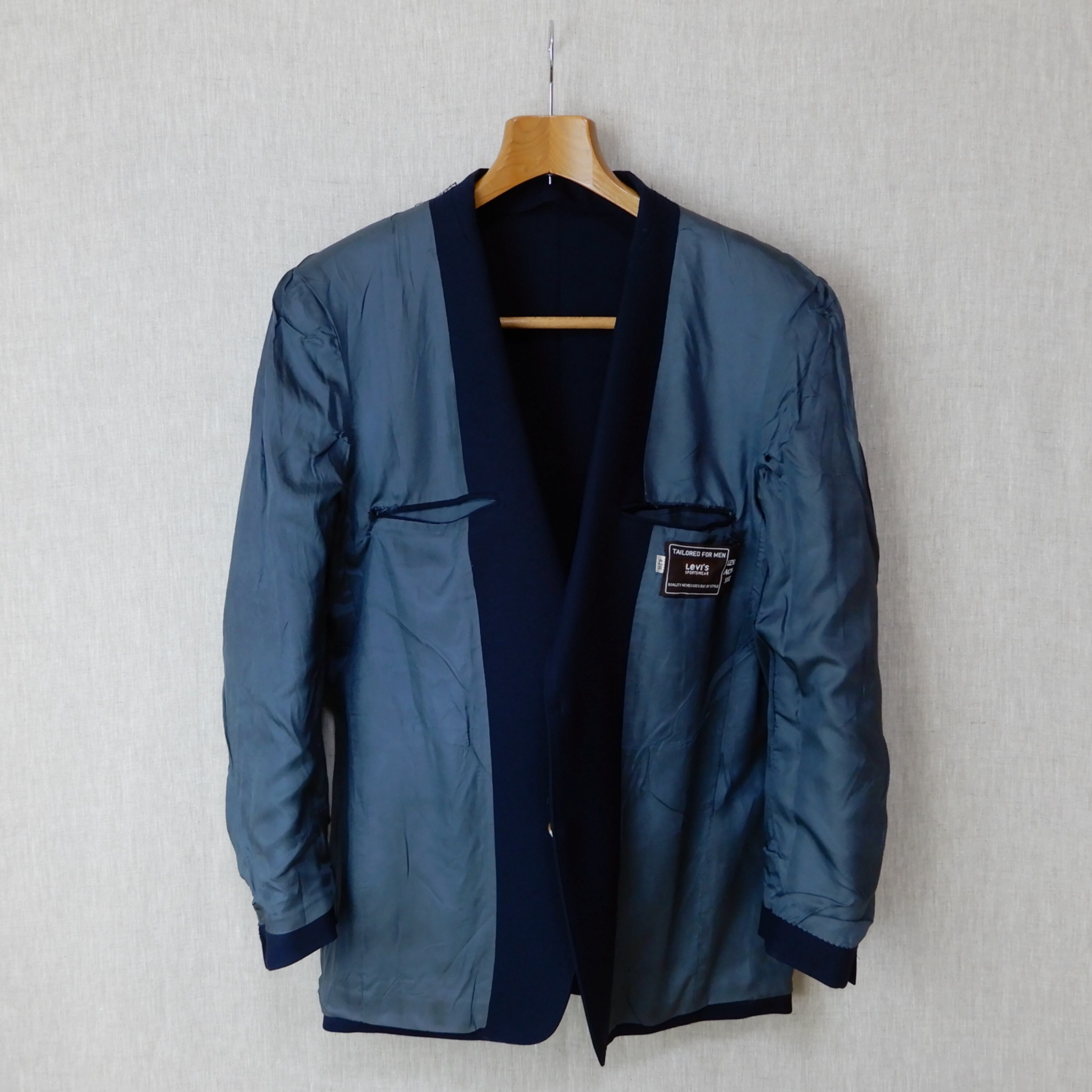 Levi´s ACTION SUIT Jacket Navy 1980s 42R Vintage リーバイス