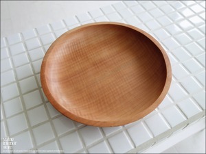 サークルトレイM 小物入れ 木皿 平皿 ウッドディッシュ コイントレイ 和風 ナチュラル 天然木 ウッドトレイ 木製 手作り 18.5 x 17.5cm