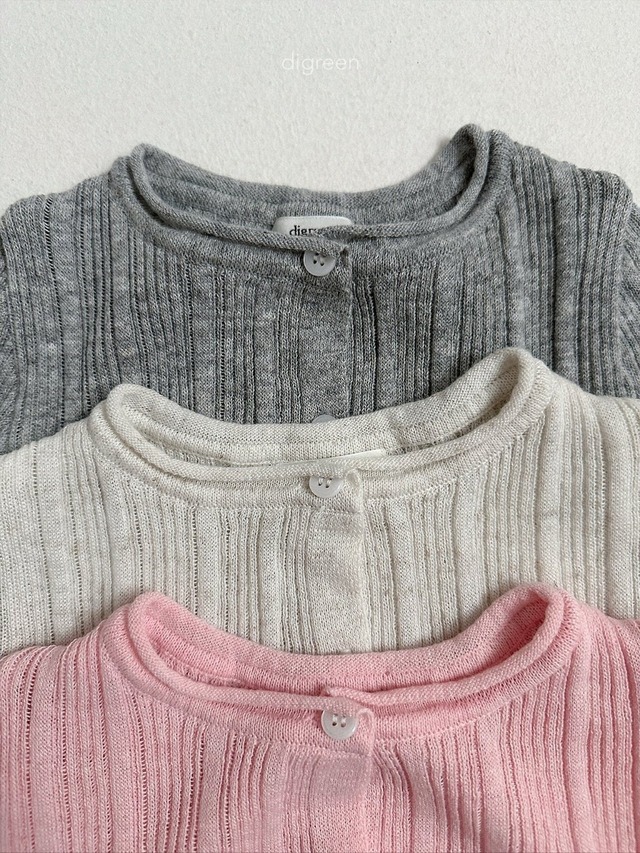 〘予約〙digreen / wiggly rib cardigan