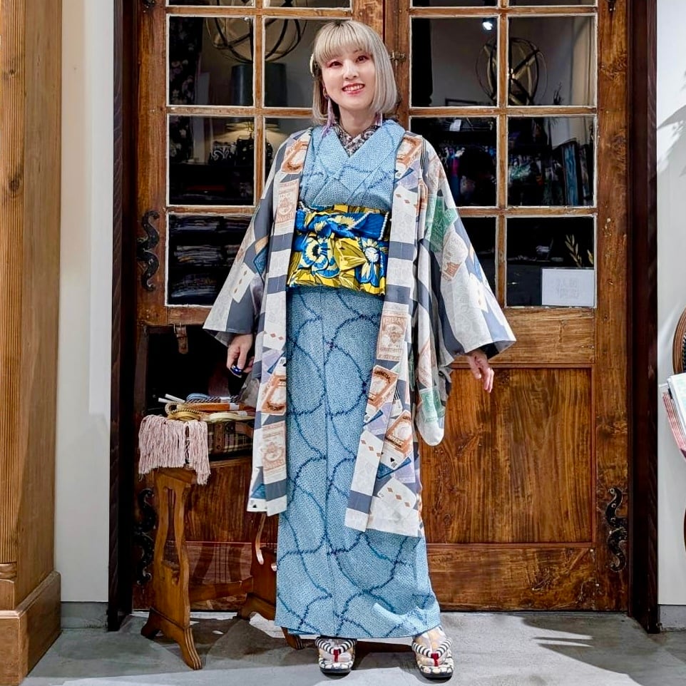 【Kimono tento】オリジナル着物 グレープラテ セオα/着物/浴衣 Kimono tento】オリジナル着物 グレープラテ セオα/着物/浴衣 Kimono