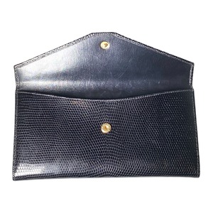 vintage GUCCI black leather wallet