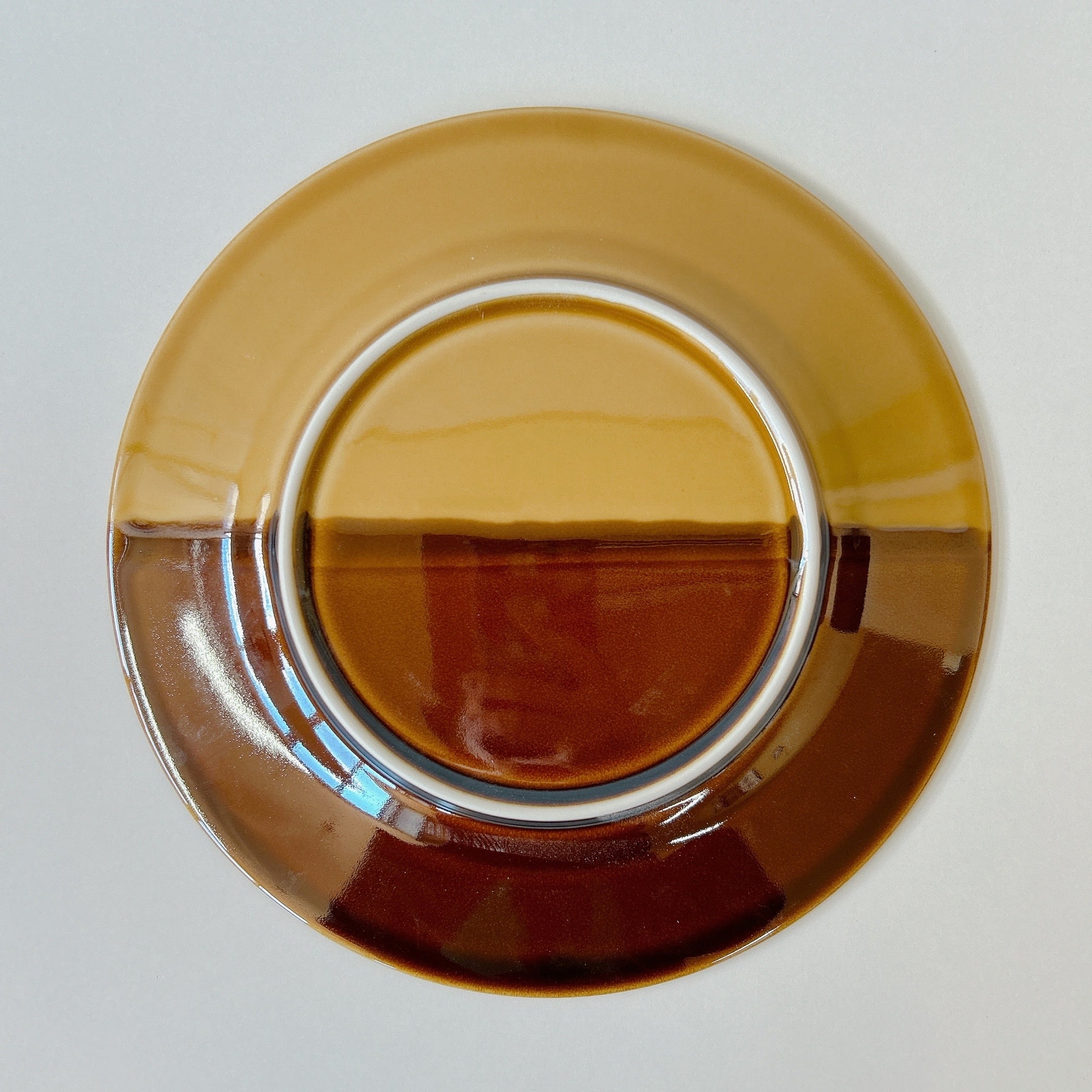 お皿　9枚 塗り分け葉っぱ 秋 リム型9吋皿 | FUTADA