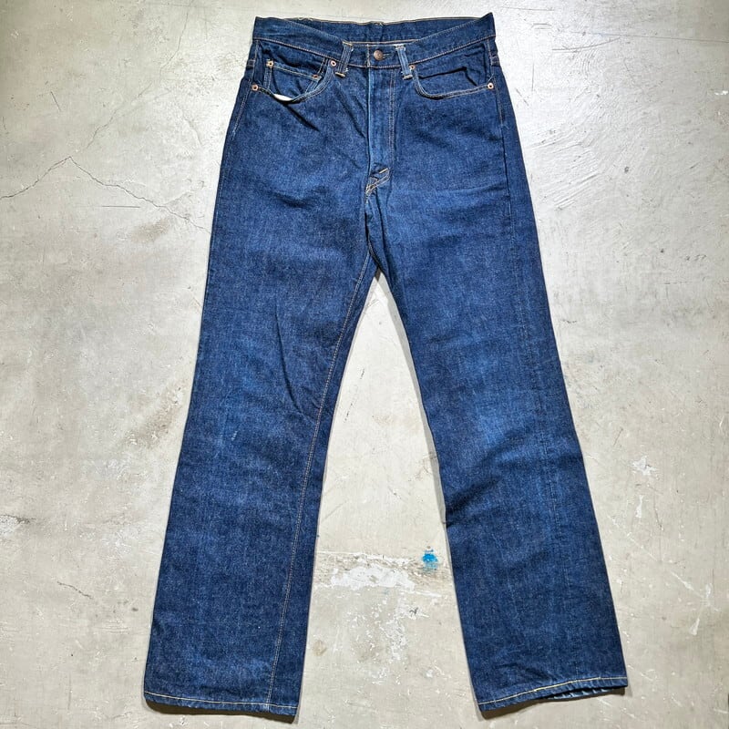 SPECIALL!! 70's LEVI'S リーバイス 517-0217 ブーツカットデニム Big E 濃紺 ミントコンディション 初期 デカ文字  ドット刻印 42TALON W33 USA製 希少 ヴィンテージ BA-2327 RM2746H | agito vintage powered