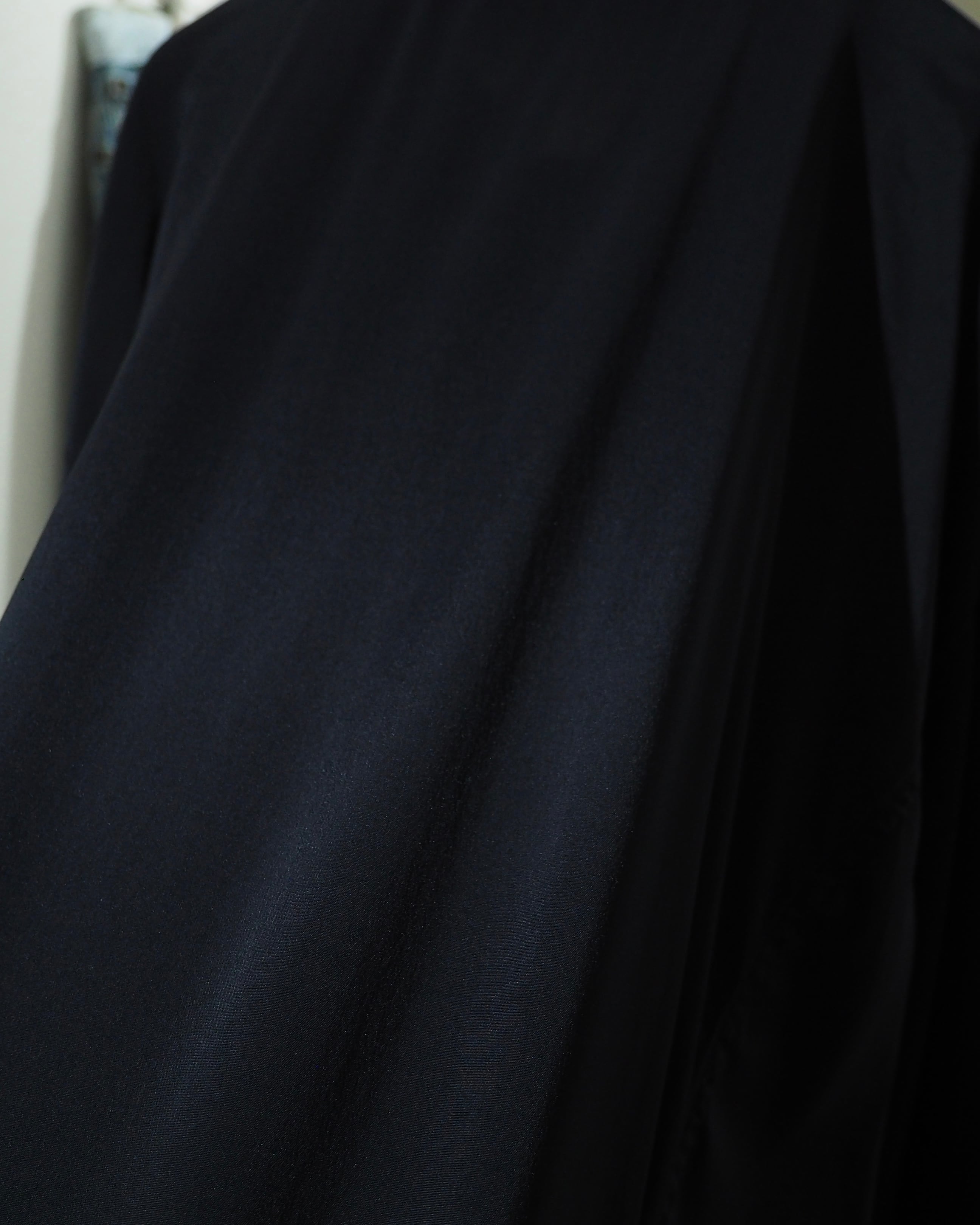 1990 - 00s " 5351 Pour Les Hommes " Black Pointed Collar Archive Drape Shirt