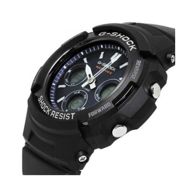 CASIO カシオ G-SHOCK Gショック 電波 マルチバンド6 タフソーラー AWG-M100SB-2A ネイビー×ブラック 海外モデル 腕時計  | WATCH INDEX powered by BASE