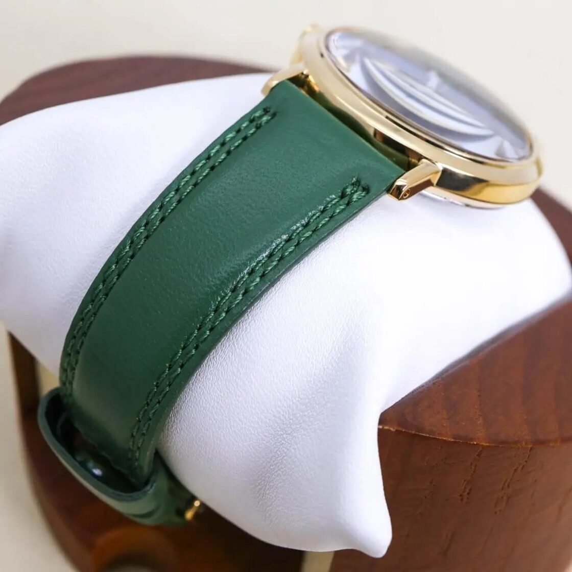 ◇美品 稼働 SEIKO 腕時計 MOOMIN スナフキン レザーベルト コラボ 