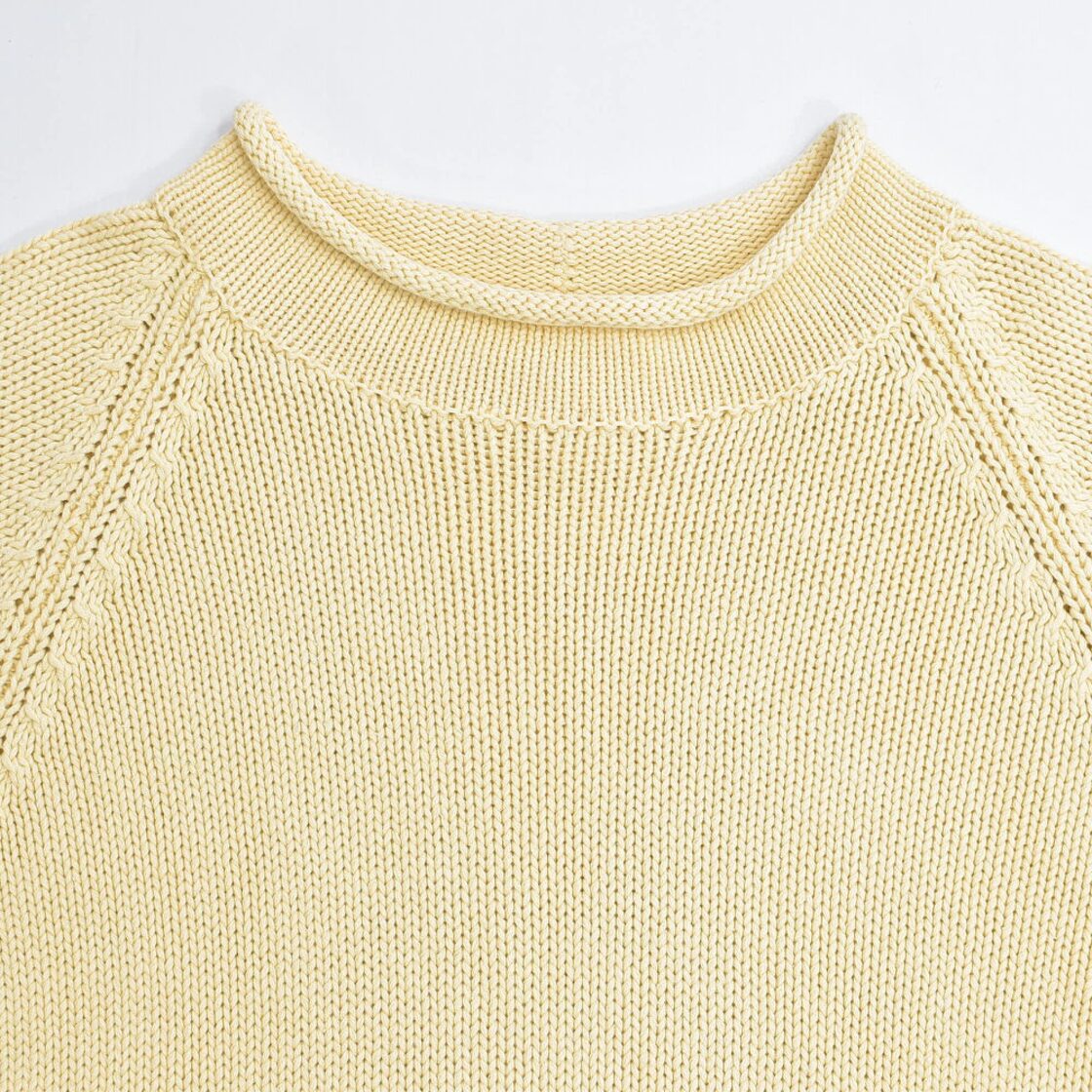 90s J.CREW ジェイ・クルー ロールネックデザイン コットン プル 