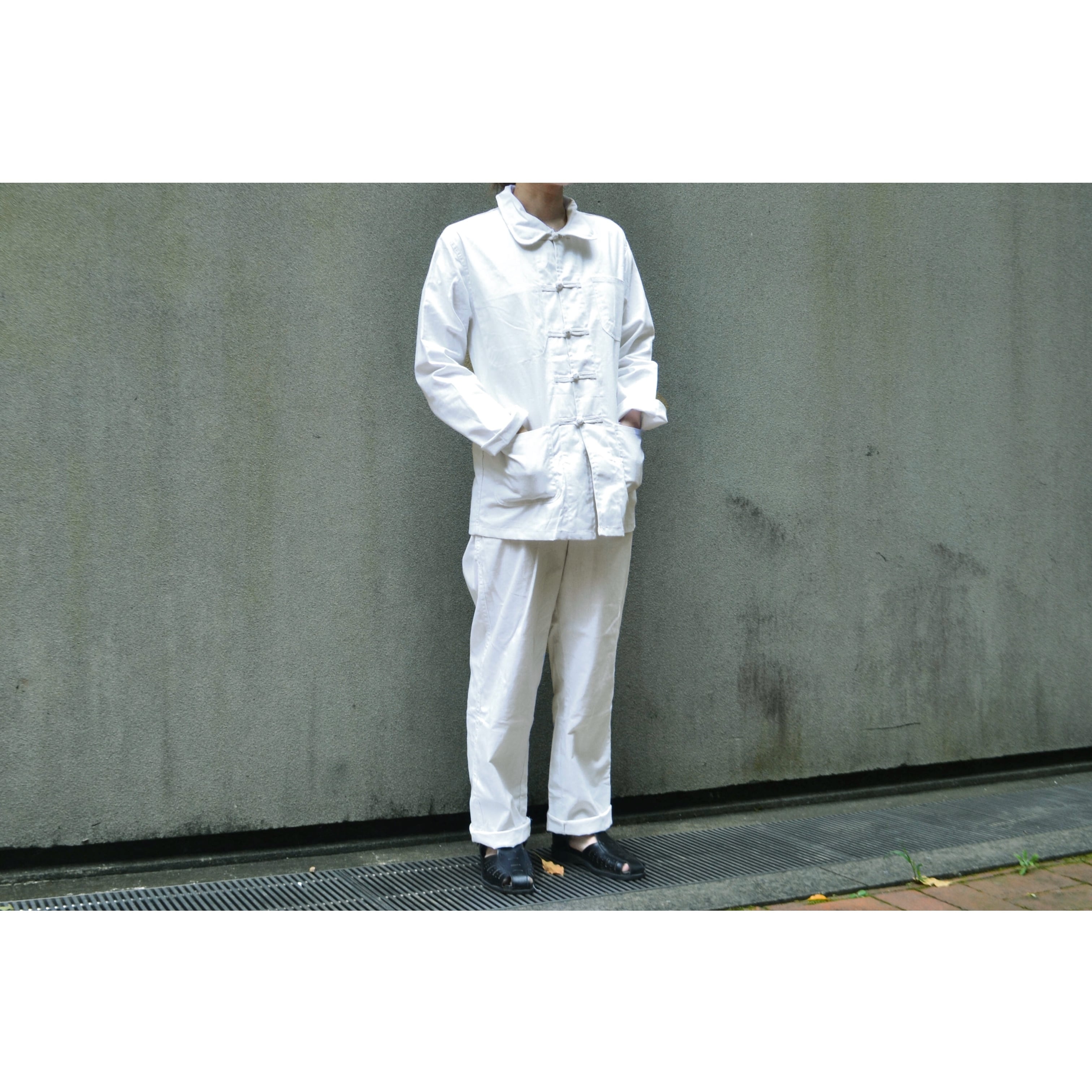 French China Jacket & Pants Set Up White (フレンチチャイナ ジャケット&パンツ セットアップ）