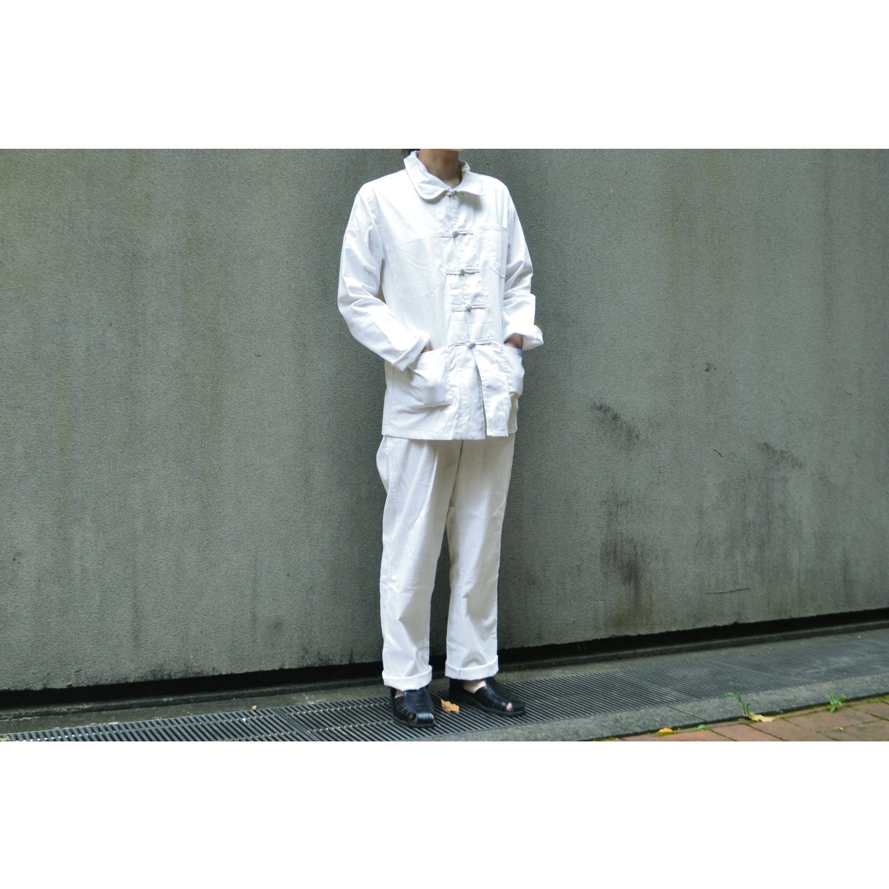 French China Jacket & Pants Set Up White (フレンチチャイナ 