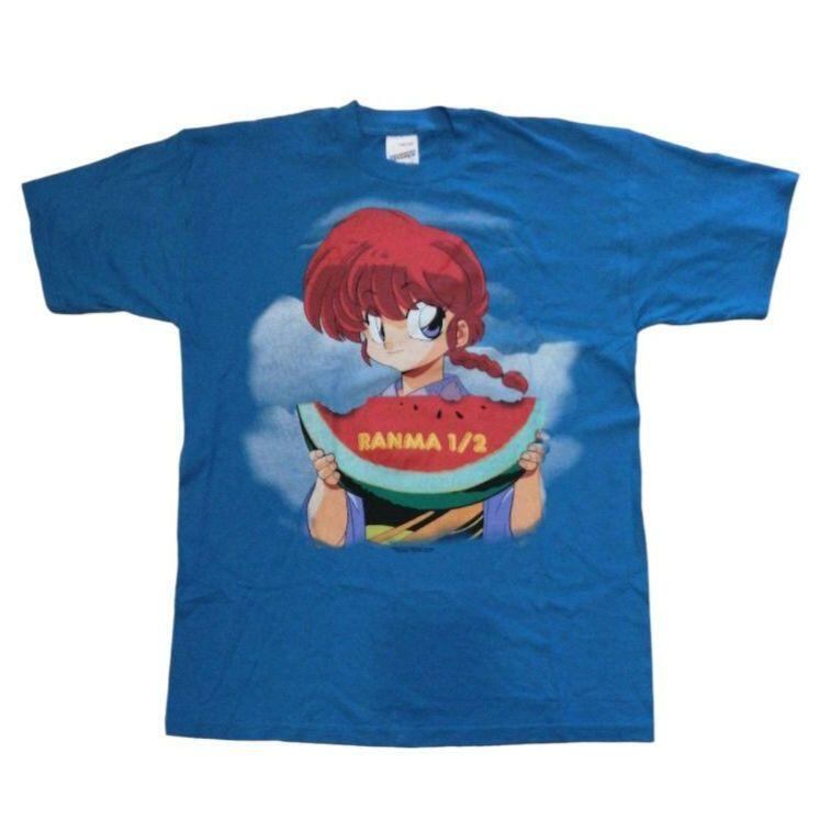 らんま1/2 ブルーTシャツ Vintage 90s アニメ スクリーンスターズ