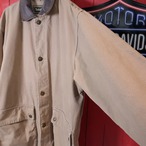 90s Timberland カバーオール　コットン×レザー　ベージュ　M ティンバー