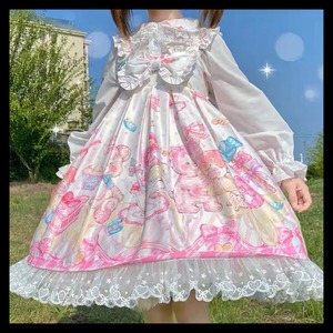 【お取り寄せ】ゆめかわ スイーツ アニマルドットJSK