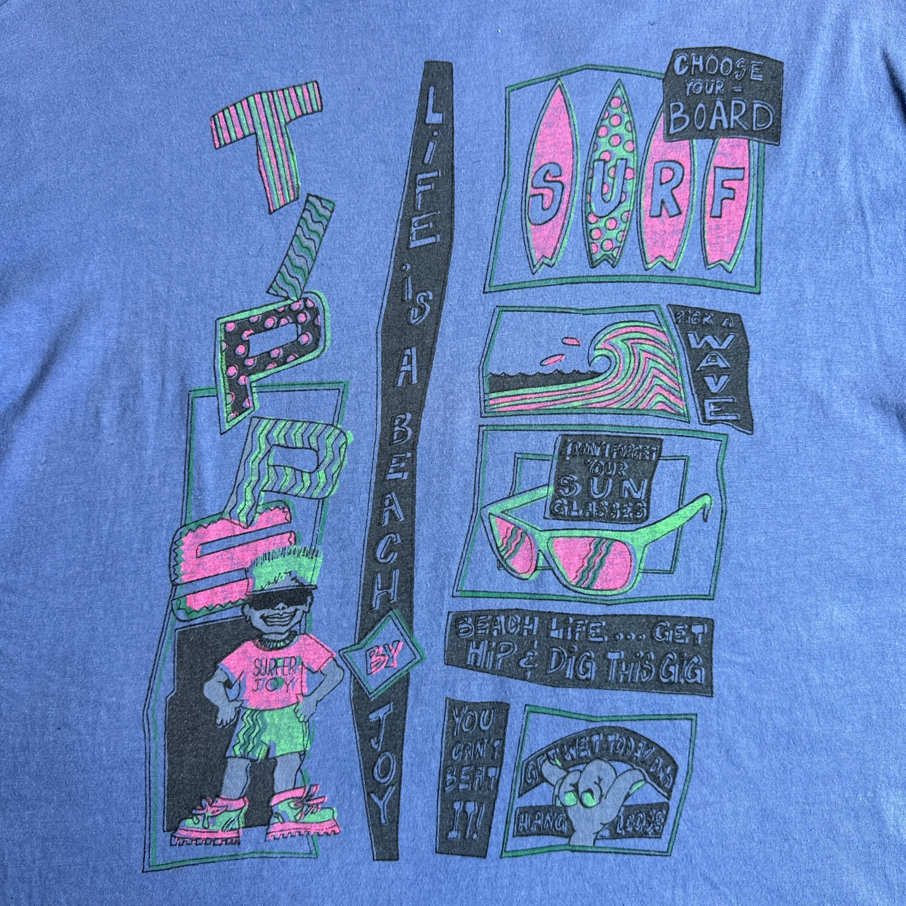 80s～90s USA製 Life's a beach print T-shirt | SOMEHOW GOOD SHOP