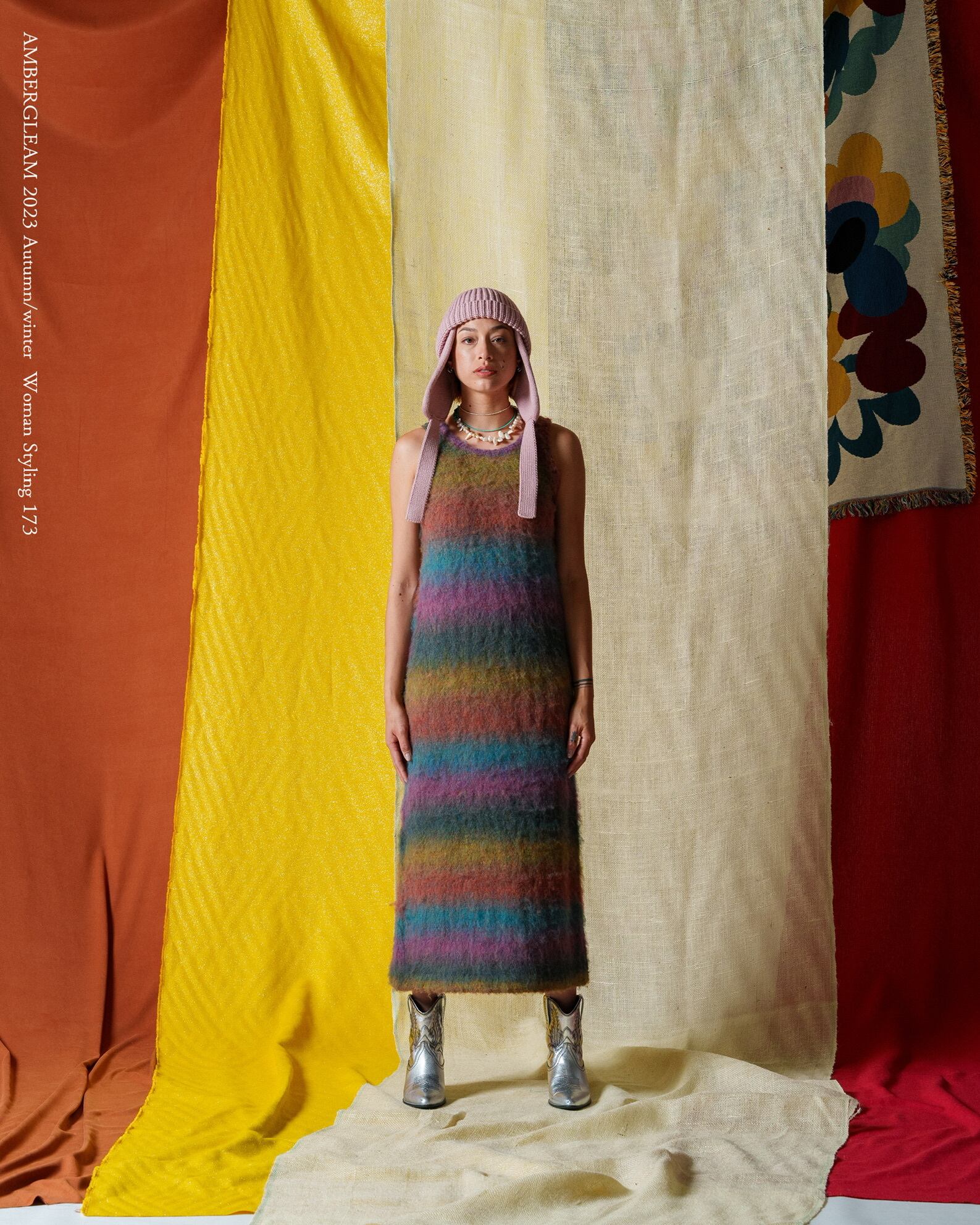 Soft Light I Line Knit Dress/ソフトライトIラインニットドレス  
