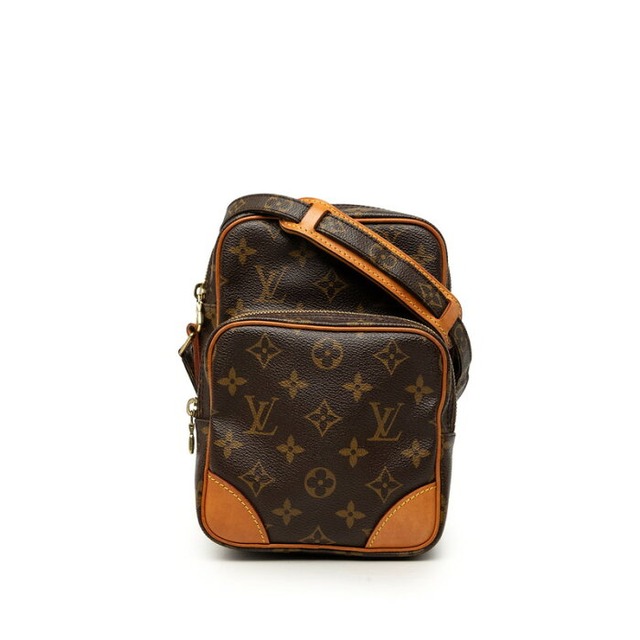 ルイ ヴィトン モノグラム アマゾン 斜め掛け ショルダーバッグ M45236 ブラウン PVC レザー レディース LOUIS VUITTON 【中古】