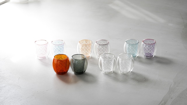 KIRIKO × DOUBLE WALL GLASS “ Fuwan ” / KINAKA・RURI