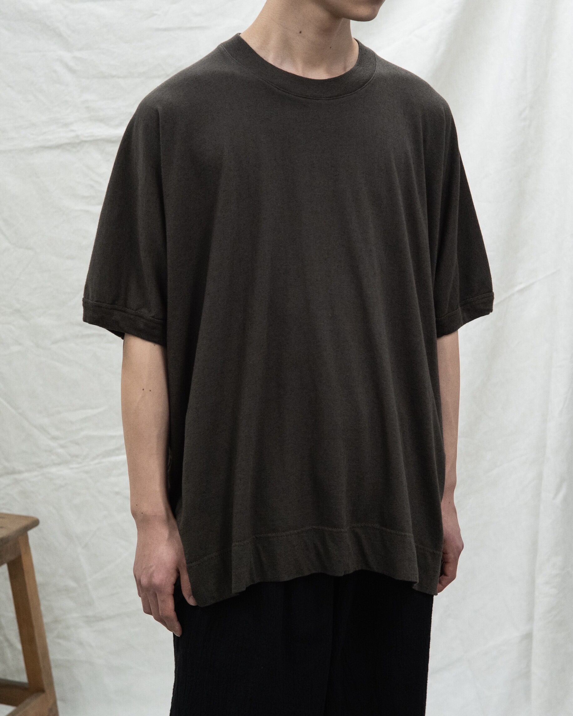 O-project 2025SS “BASIC TEE / COTTON HEMP JERSEY” COLOR : GREEN 