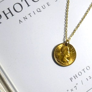 シックスペンス コイン ネックレス ゴールド