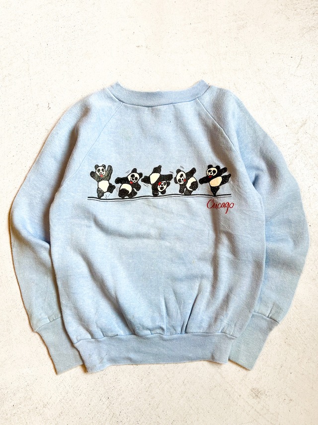 【150cm】VINTAGE 80's パンダプリント スウェット【10059】