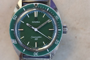 【OMEGA】 1970  オメガ シーマスター120 ボーイズサイズ ”GREEN”   手巻き OH済み Vintagewatch / Hand winding / Cal.630 / Seamaster120