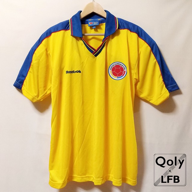 コロンビア代表 1998 Reebok ホーム半袖 ユニフォーム 後期モデル（インポートM） | Qoly × LFB Vintage