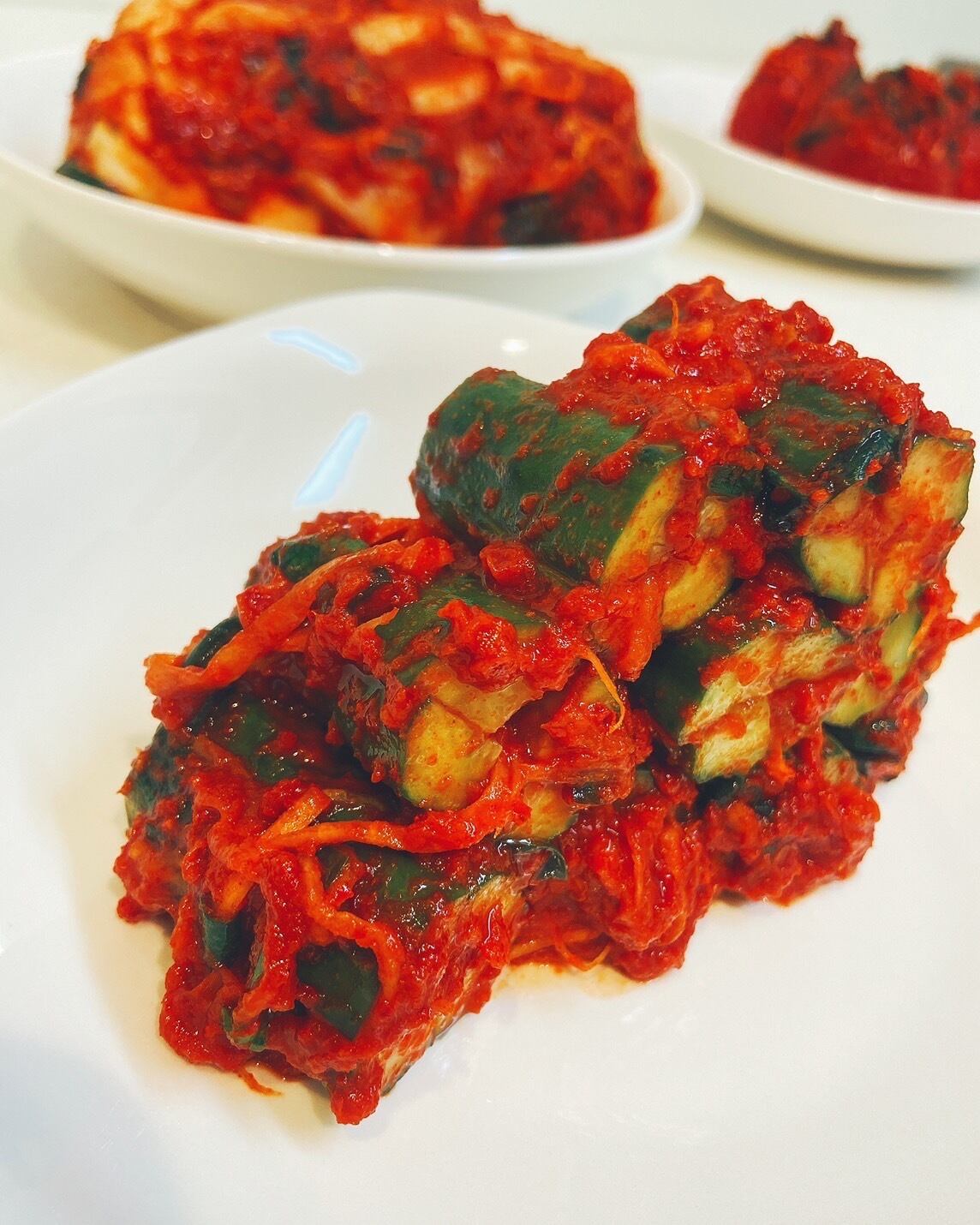 おいきむち商品 オイソベギ（はさみ漬け胡瓜キムチ）10切入 冷蔵便／きゅうりキムチ