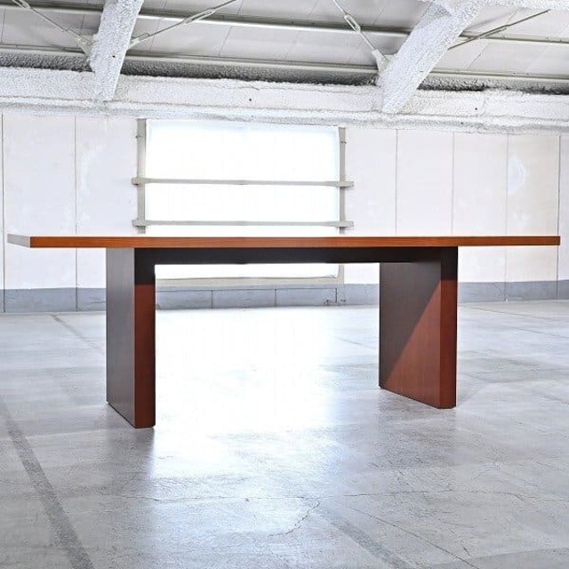 IDEE「ARCAS」ダイニングテーブル 2150 チェリー材 北欧スタイル リビング 会議 オフィス イデー アーカス 【 中古家具/中古インテリア/USED家具ユーズド家具/リサイクル】