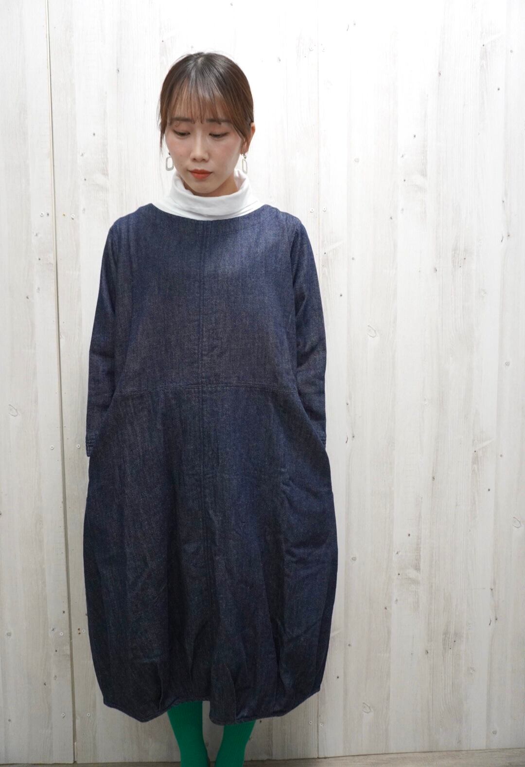 fu-dueka:: Linen混DENIM　ワンピース８分袖 | fu-dueka:: ＆ motte powered by BASE