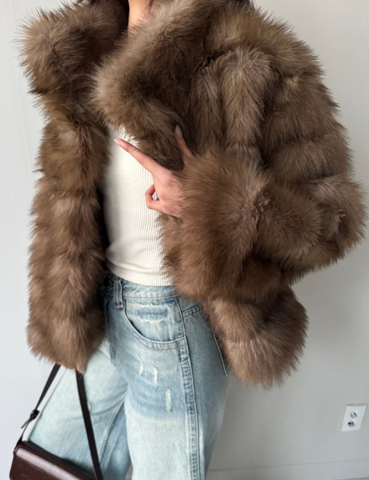 【新作5%OFF・3日間】Premium vegan-Fur Bambi Coat_2colors