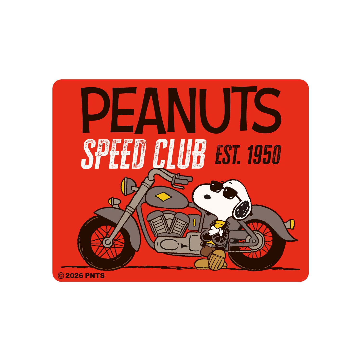 PEANUTS ピーナッツ キャラクターステッカー スヌーピー リボン