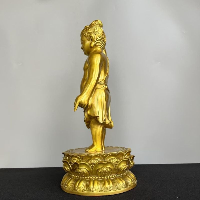 置物 オブジェ 風水 誕生仏 仏陀王子像 釈迦牟尼 釈迦 お釈迦様 生誕