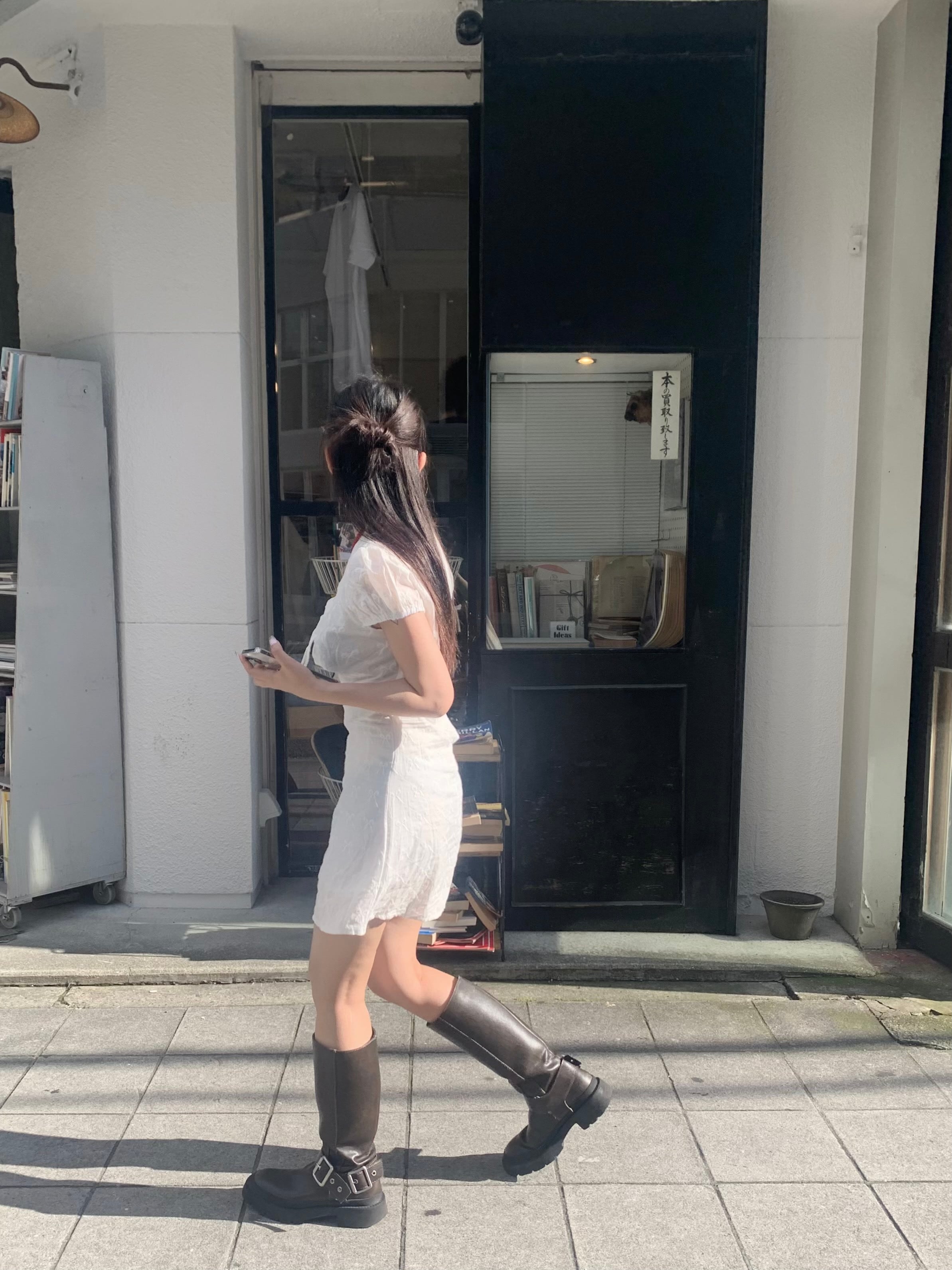 a-line ribbon onepiece | feellie