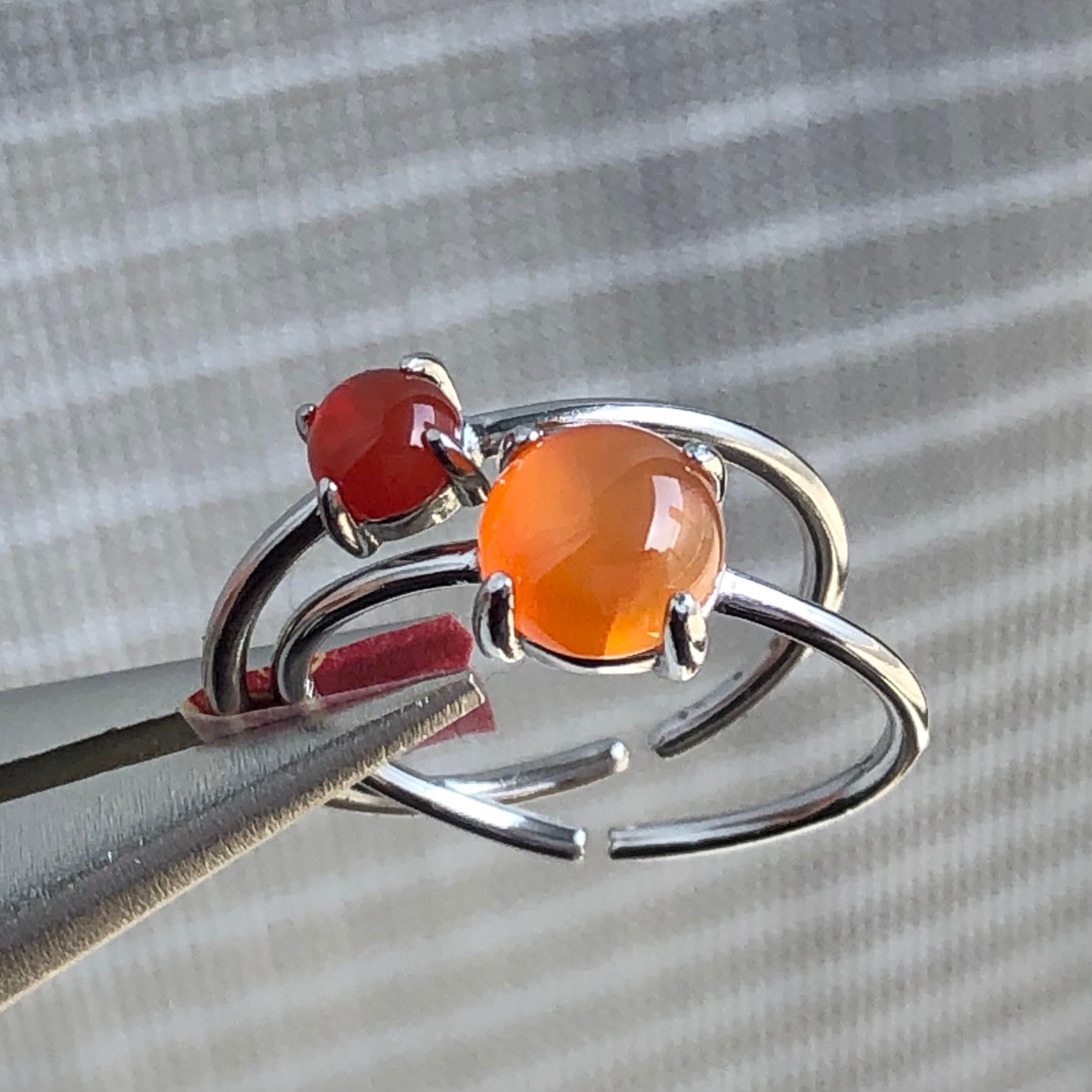 レッドオニキスとカーネリアンのリングセット＊ | SOUTHWEST