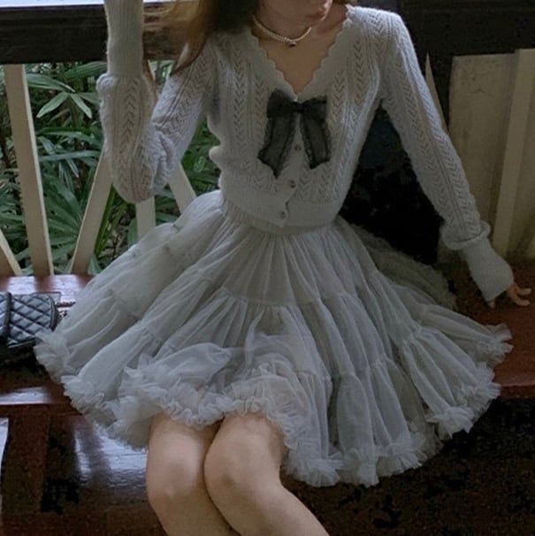 Tulle tiered skirt(チュールティアードスカート) | ADORABLE