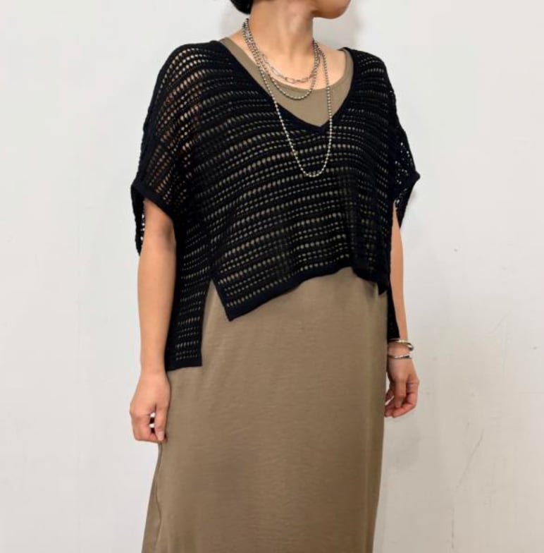 5月発売 siro de labonte / R623106. lace knit short vest | BENE