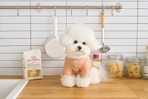 即納【Ma belle fifi】ふわふわチェックニットトップ ピーチ