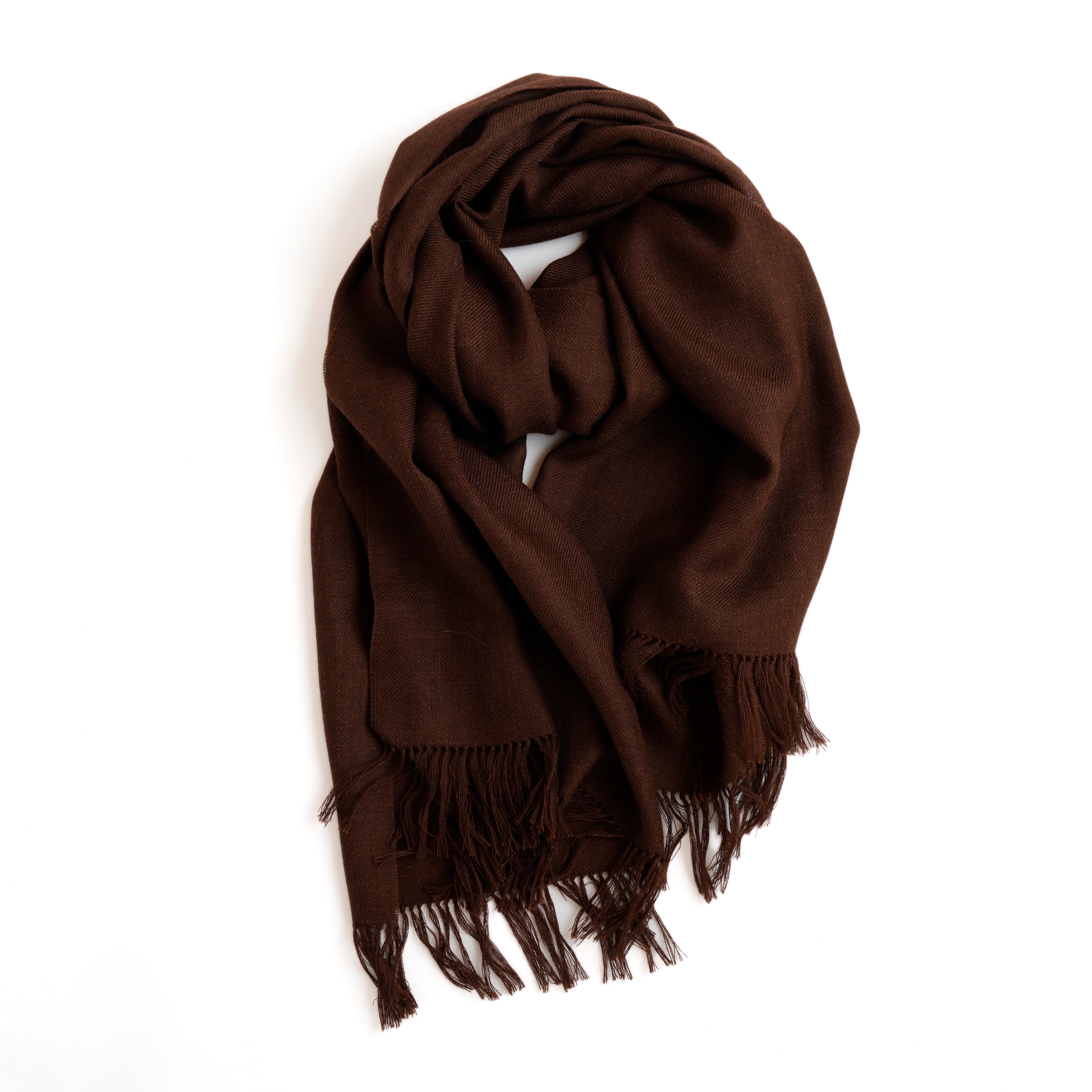 THE INOUE BROTHERS／Non Brushed Large Stole／Brown