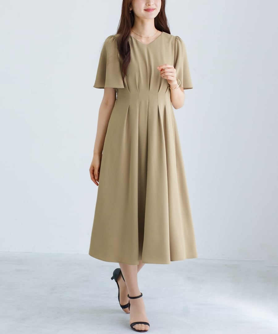 ラクして整うカセット服 】 さらさらオックス・タックワンピース