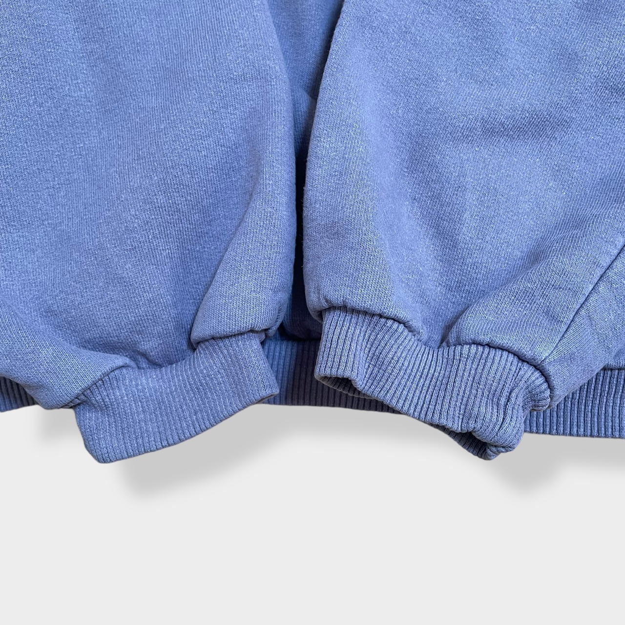 【ATTITUDE】USA製 breckenridge スキーリゾート 刺繍ロゴ ワンポイントロゴ ハーフボタン スウェット トレーナー プルオーバー M ライトパープル くすみカラー US古着