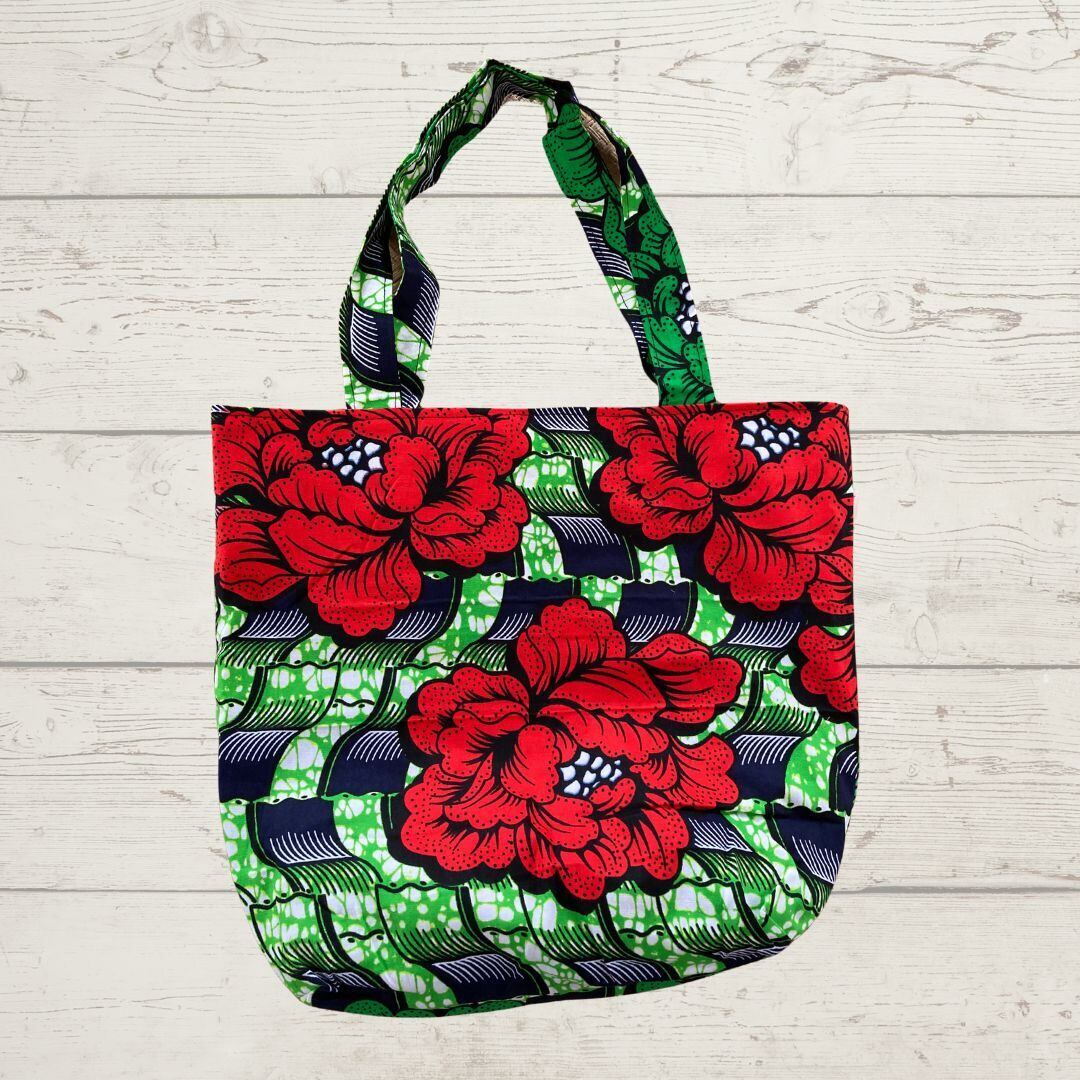 アフリカンプリント エコバッグ アフリカ布 バッグ ”92” アフリカンプリント パーニュ カンガ キテンゲ